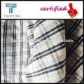 fio do spandex flanela tela tingida / branco verde flanela xadrez tecido/espessura camisa lã
